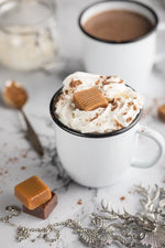 white salted caramel hot chocolate