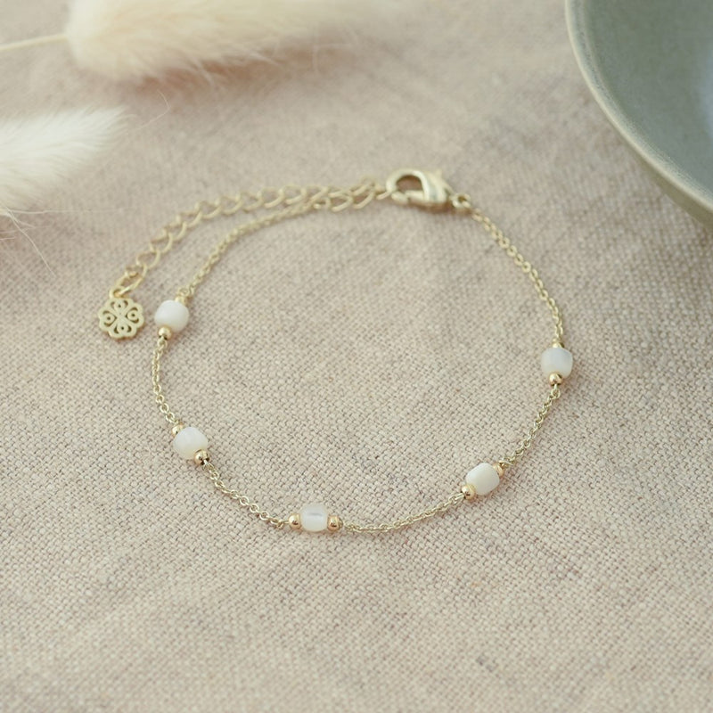 genevieve bracelet- mother of pearl