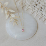 glim necklace- pink