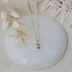 glim necklace- purple