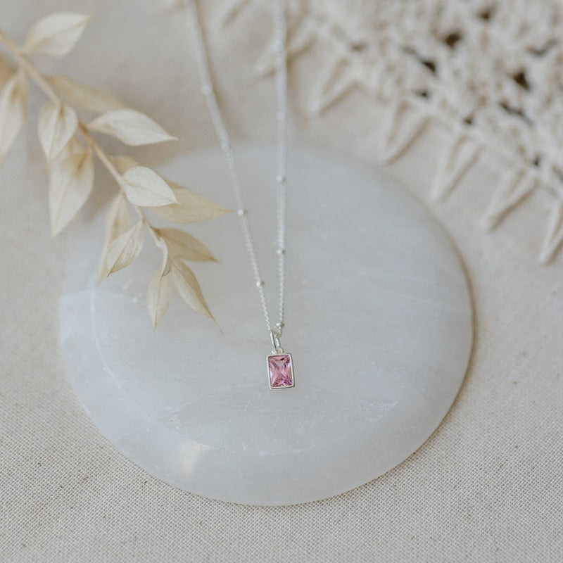 glim necklace- pink