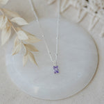 glim necklace- purple