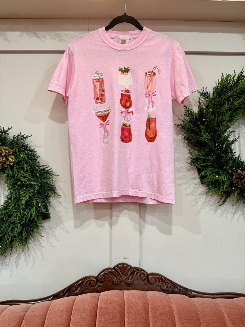 outport holiday tee- drinks