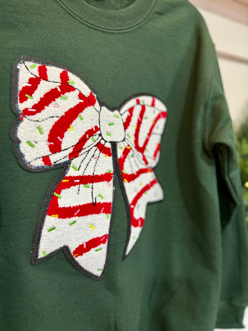 outport holiday crew- chenille bow