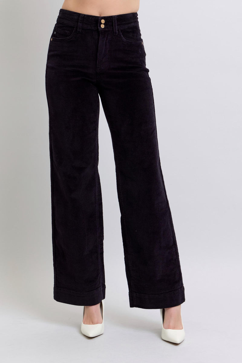 corduroy wide leg trouser