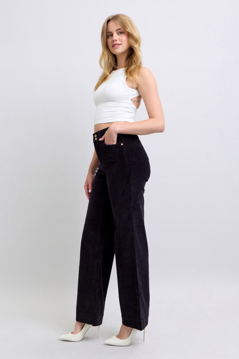 corduroy wide leg trouser