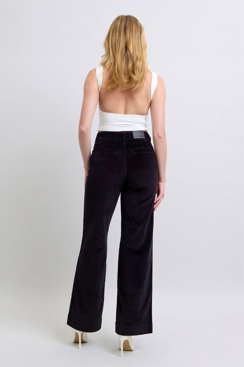 corduroy wide leg trouser