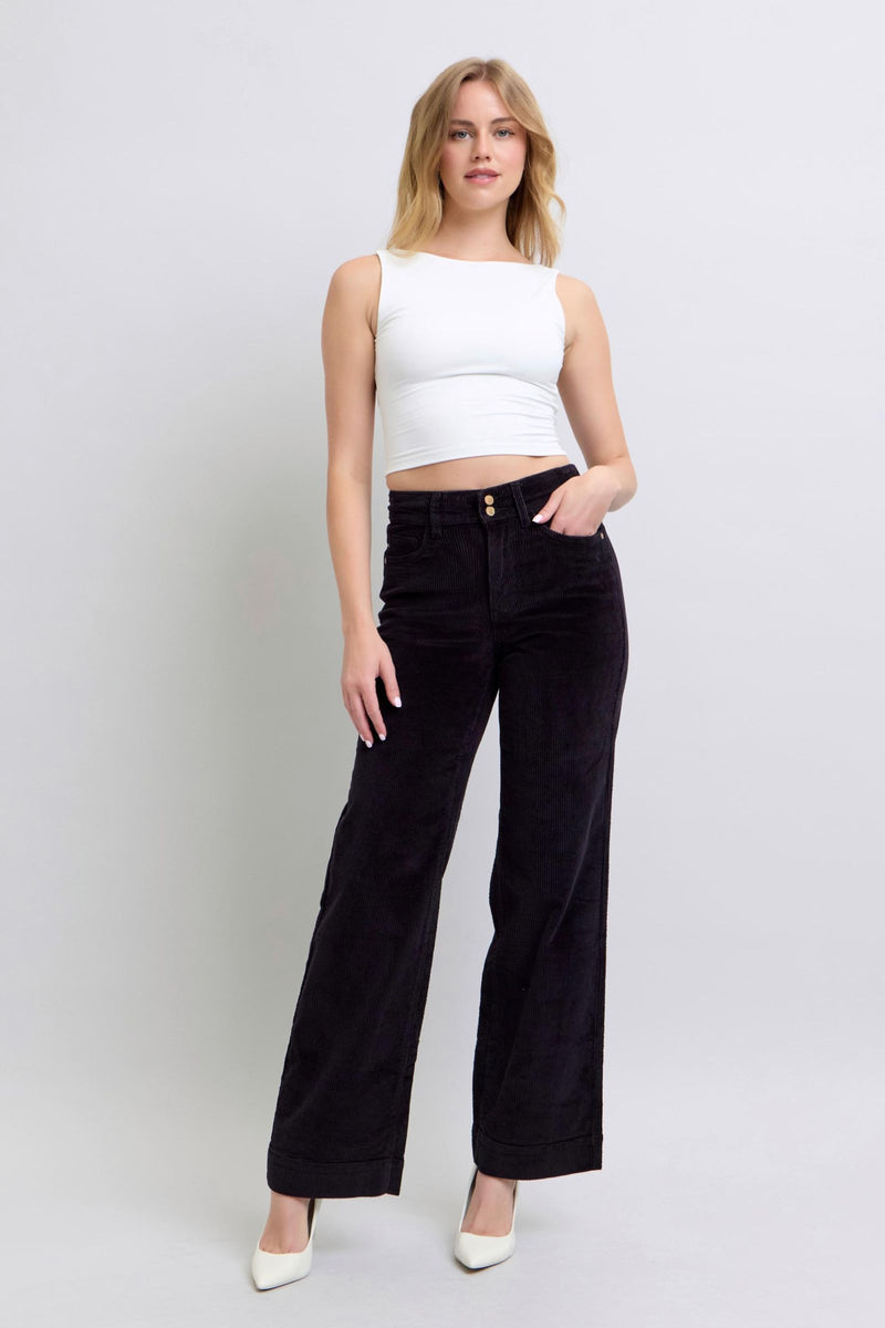 corduroy wide leg trouser