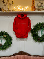 the outport youth hoodie- candy cane