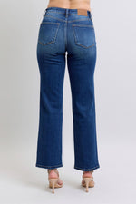 gabby side seam detail straight jeans