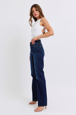 daisy high waist straight jeans