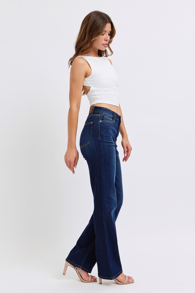 daisy high waist straight jeans