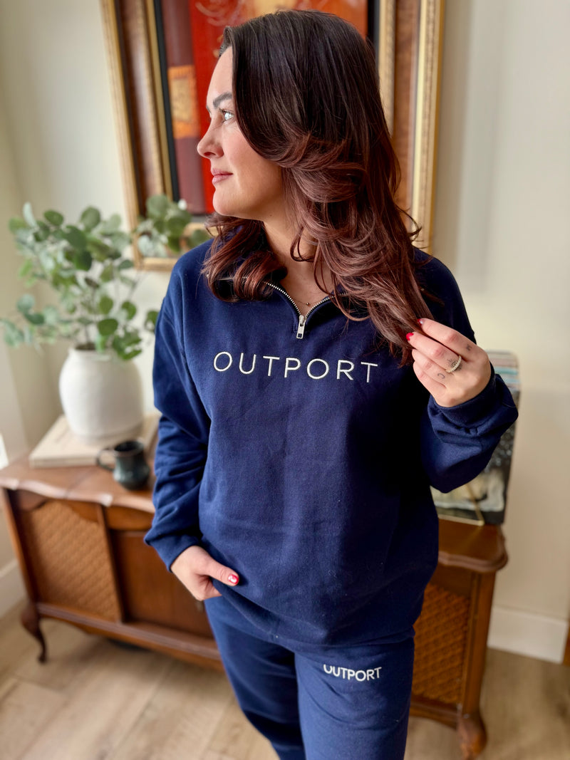 the outport quarter zip- midnight