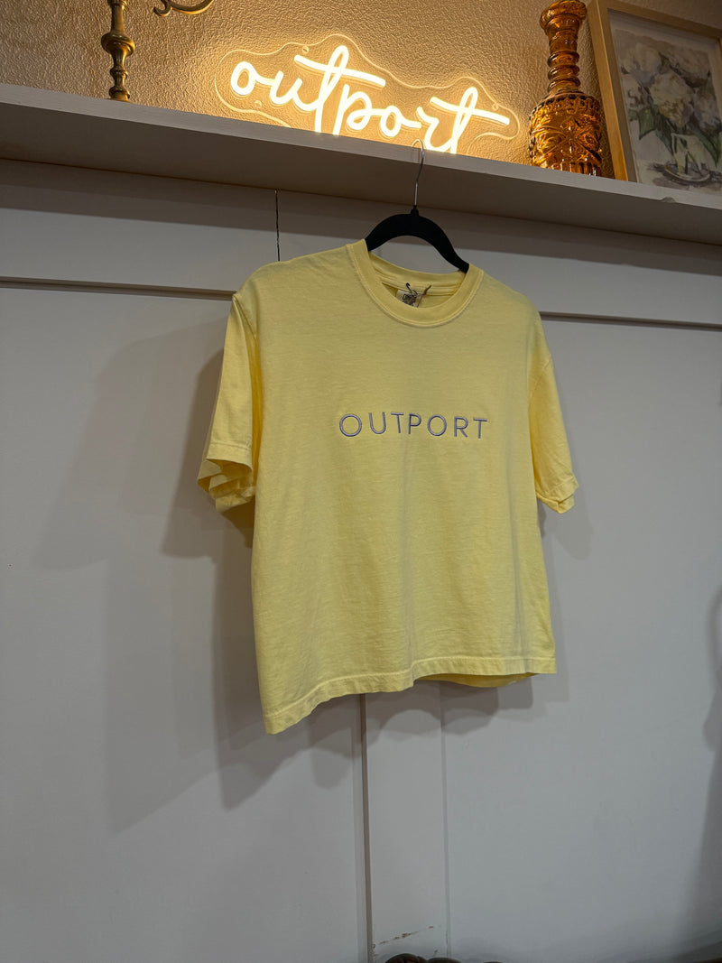 the outport cropped tee- butter