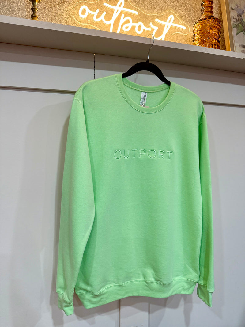 the outport crew- jellybean row green