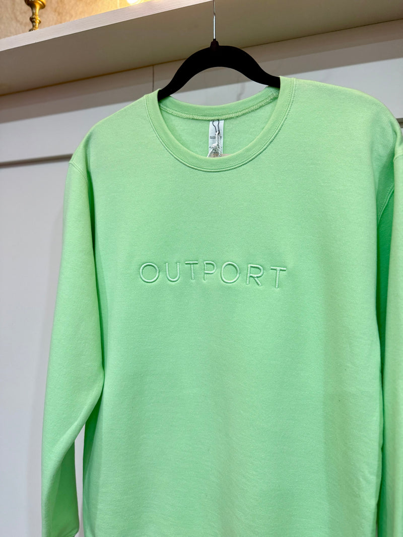 the outport crew- jellybean row green