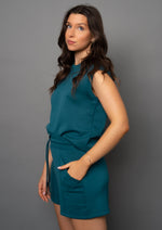 miva soft knit tank top- trekking green