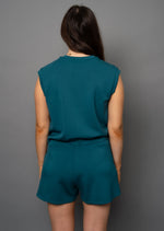 miva soft knit tank top- trekking green