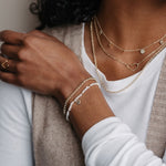 amado bracelet- white pearl
