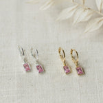 shine hoops- pink
