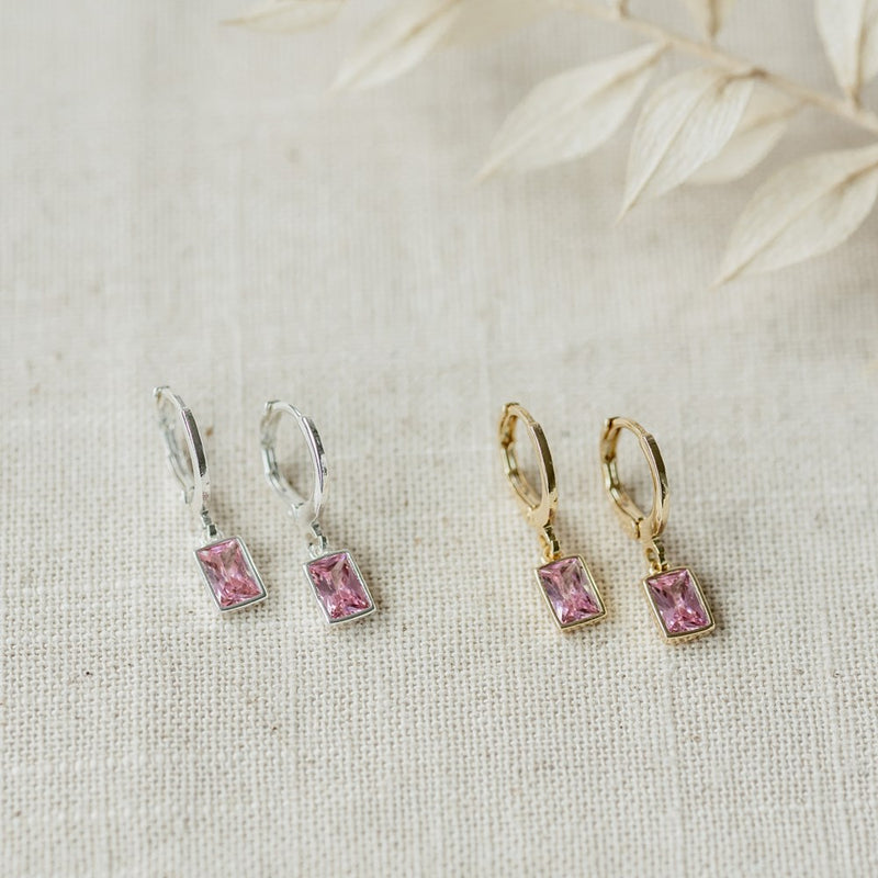 shine hoops- pink