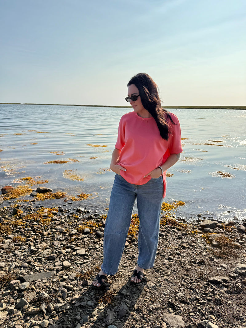 the laura high low tee