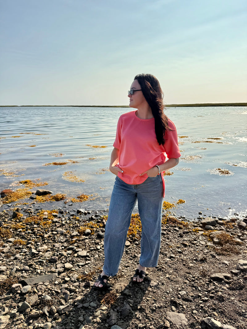 the laura high low tee