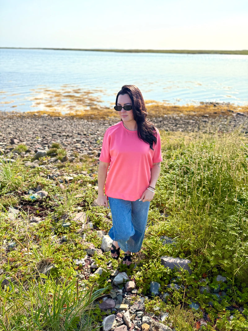 the laura high low tee