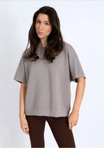 paloma soft knit tee- fog