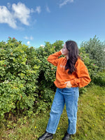 the outport hoodie- rust