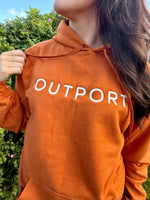 the outport hoodie- rust