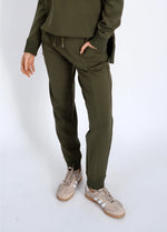 joselle soft knit jogger- olive
