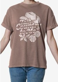 talk country to me boyfriend tee