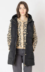 millie hooded puffer vest