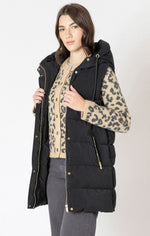 millie hooded puffer vest
