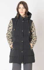 millie hooded puffer vest