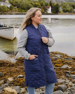 long liner vest- midnight