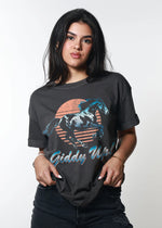 giddy up vintage boyfriend tee