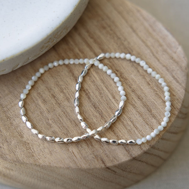 kindred duo bracelets- mother of pearl