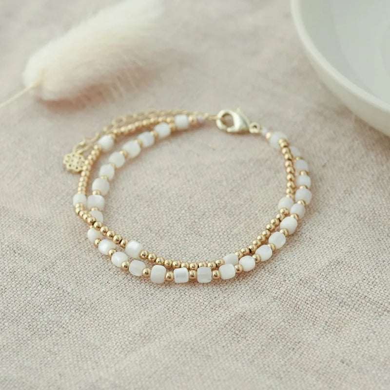meredith bracelet- mother of pearl