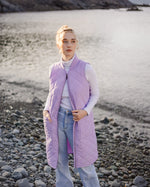 long liner vest- lavender mist