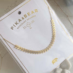 laurel leaf chain necklace