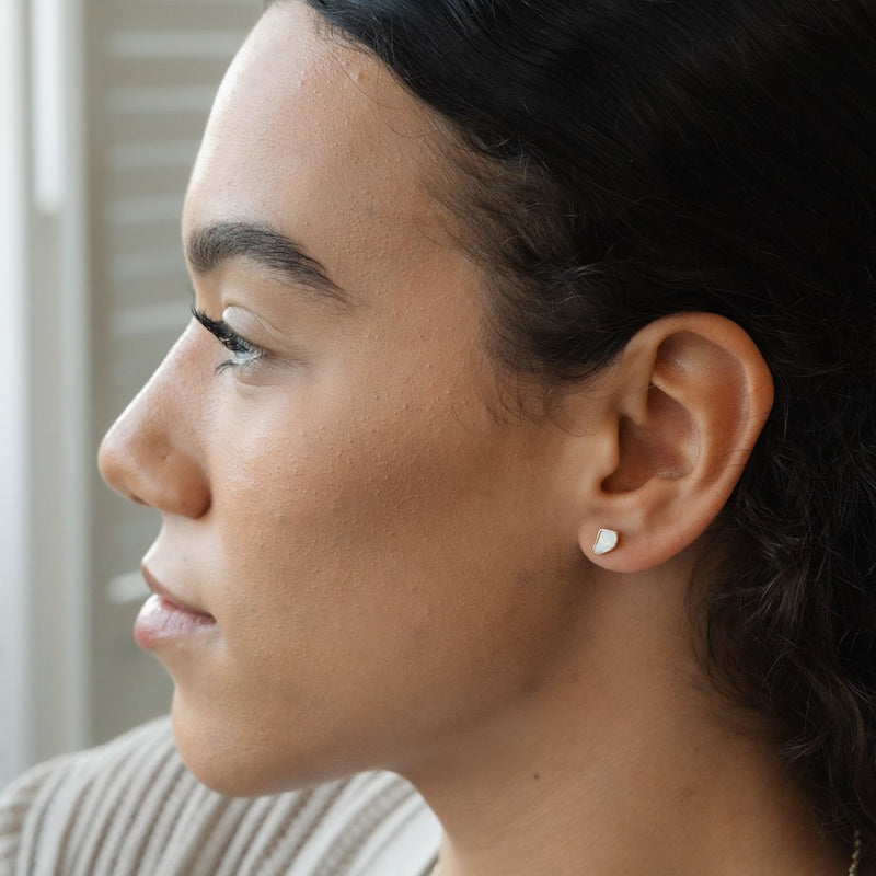 opal chip studs