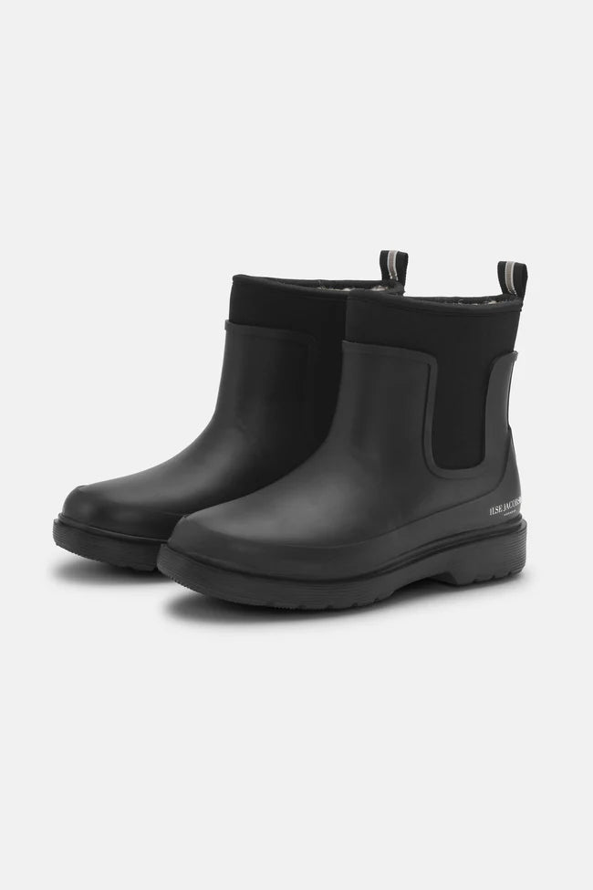 short rainboots soft top- black