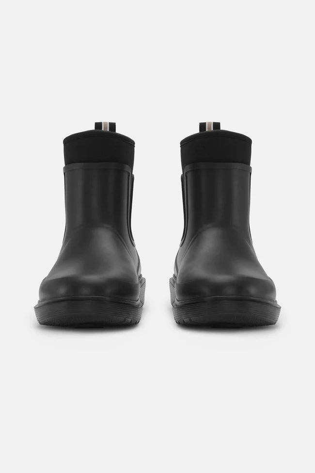 short rainboots soft top- black