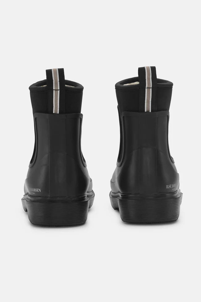 short rainboots soft top- black
