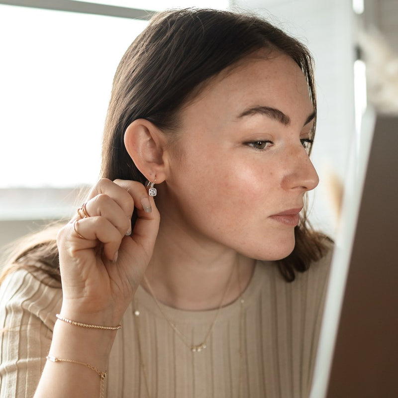 radiance earrings- clear