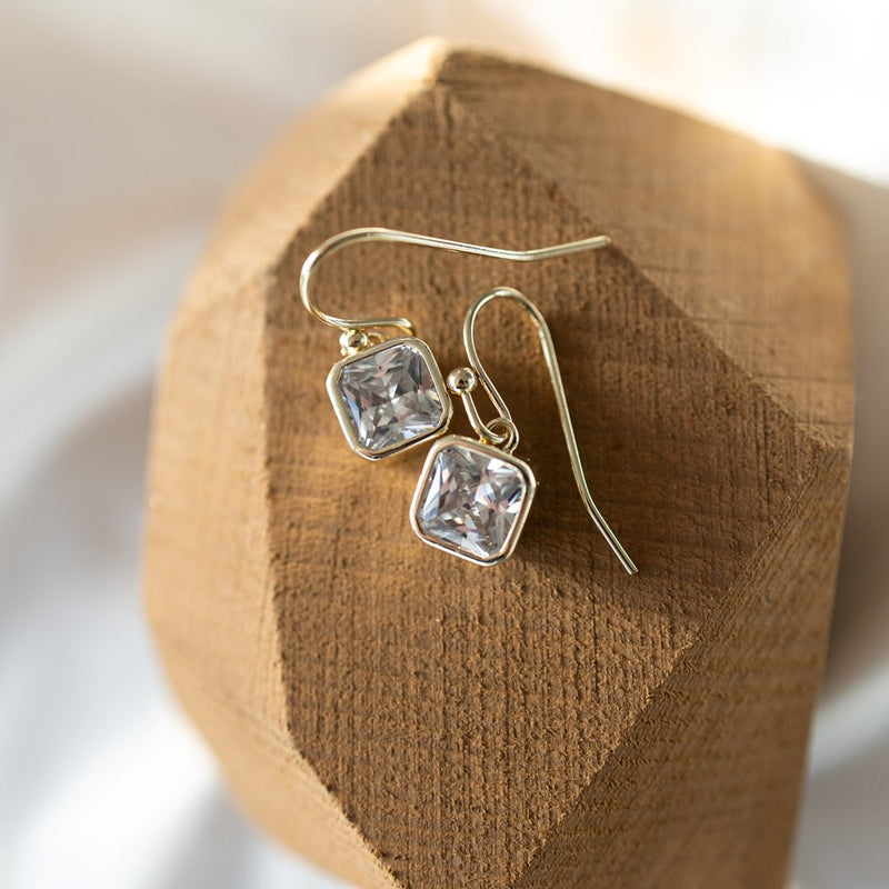 radiance earrings- clear