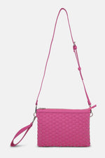 braided crossbody bag azalea pink