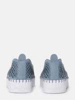 tulip platform shoe- blue cloud